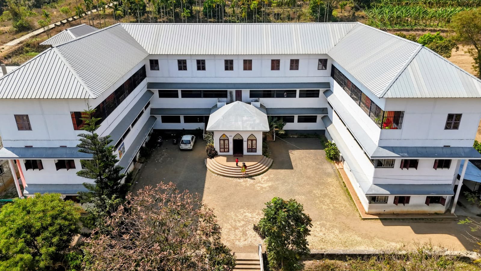 Drone View of St Gregorios School Campus